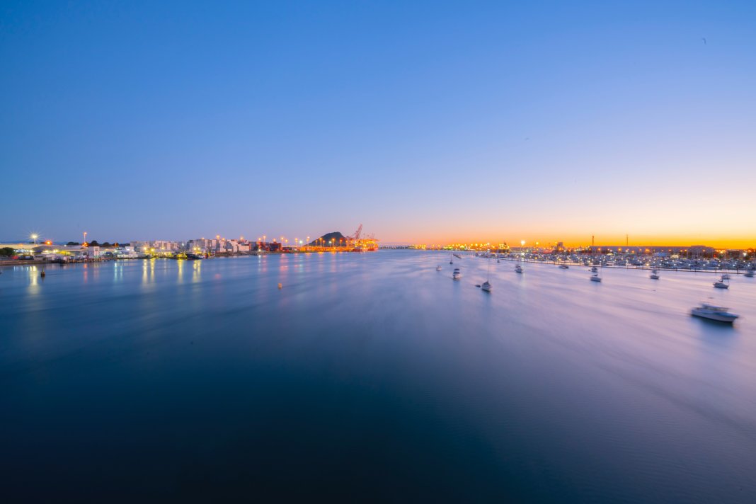 Scenic picture of Tauranga harbour at Dawn